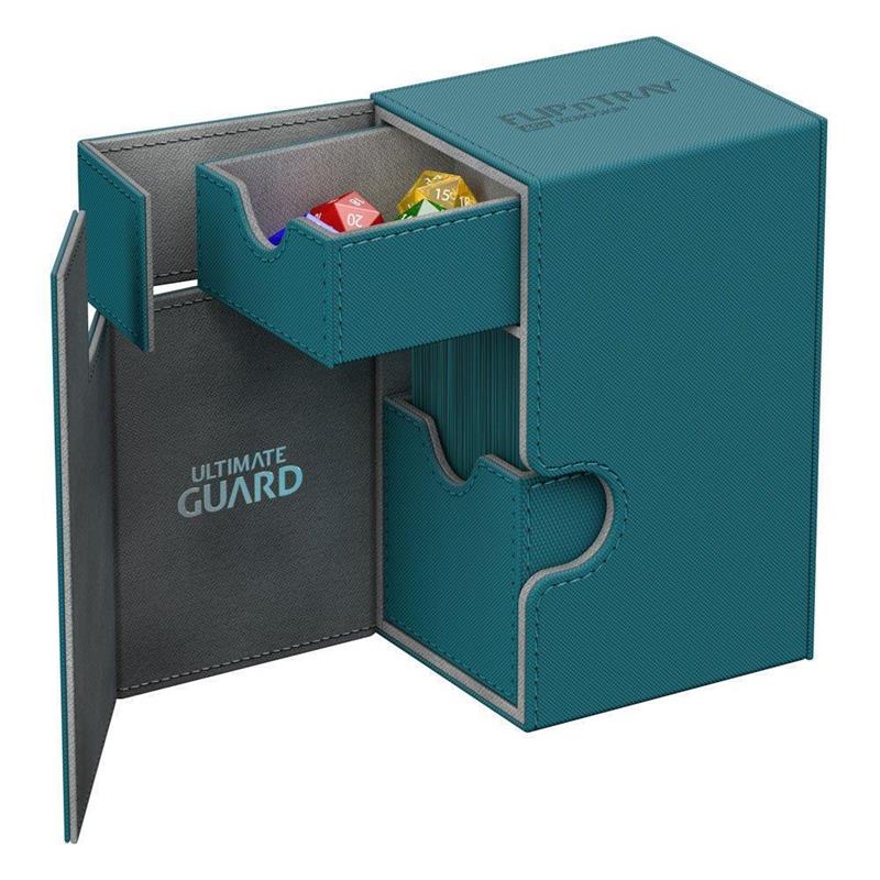 Ultimate Guard Flip´n´Tray Deck Case 80+ Standard Size XenoSkin Petrol Blue