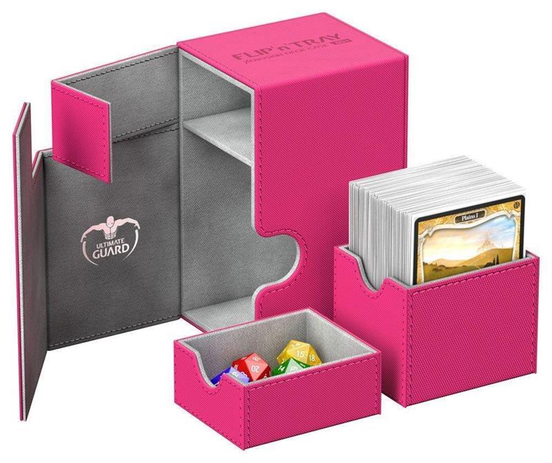 Ultimate Guard Flip´n´Tray Deck Case 80+ Standard Size XenoSkin™ Pink