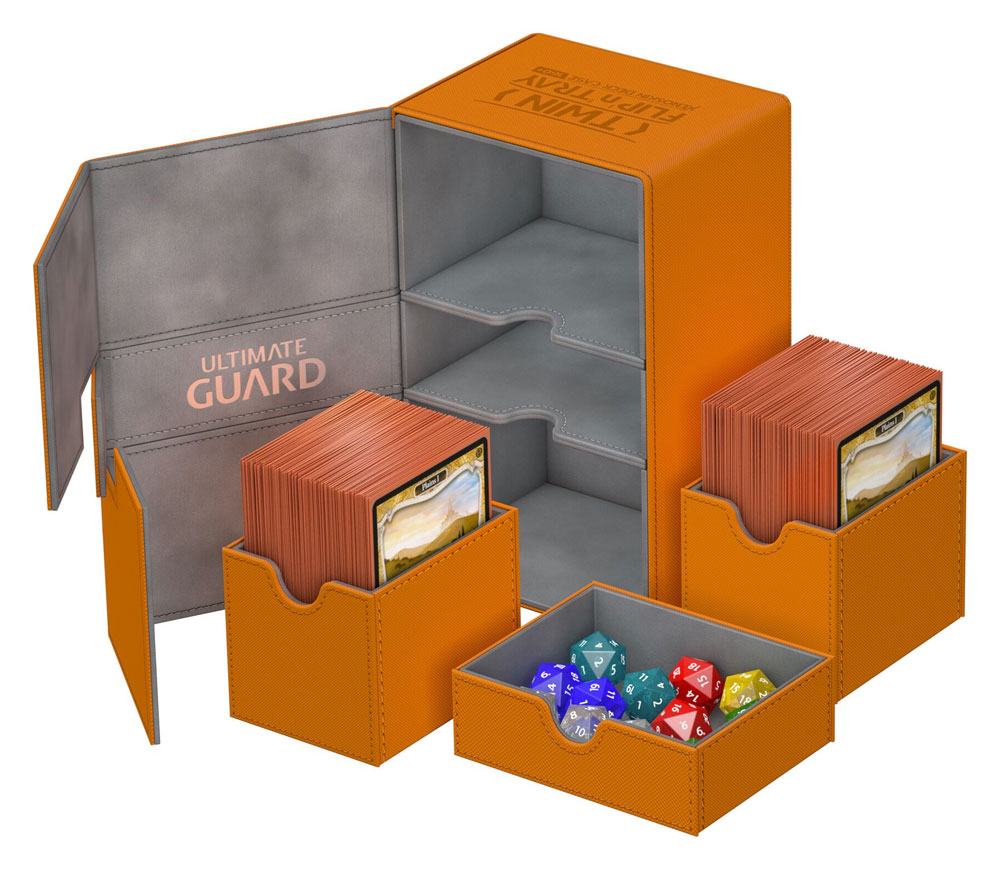 Ultimate Guard Twin Flip´n´Tray Deck Case 160+ Standardgröße XenoSkin Orange