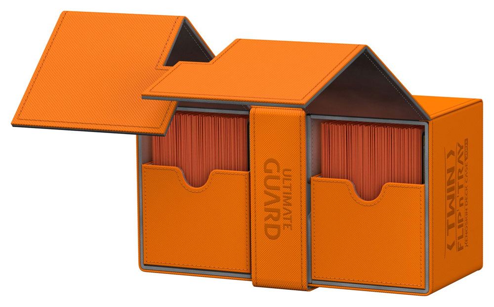 Ultimate Guard Twin Flip´n´Tray Deck Case 200+ Standard Size XenoSkin Orange