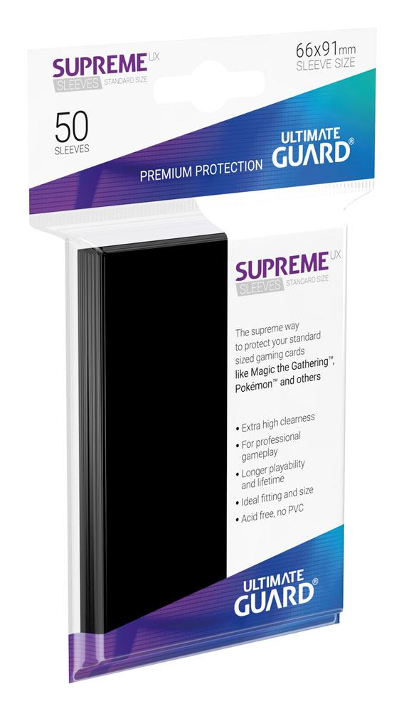 Ultimate Guard Supreme UX Sleeves Standardgröße Schwarz (50)