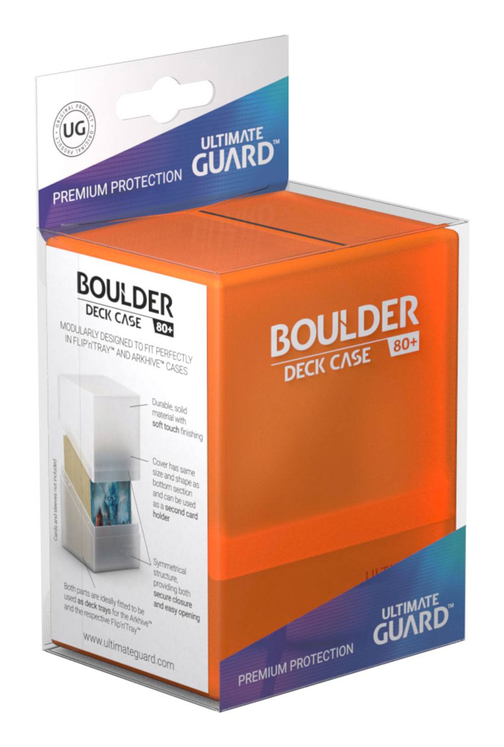 Ultimate Guard Boulder Deck Case 80+ Standard Size Poppy Topaz
