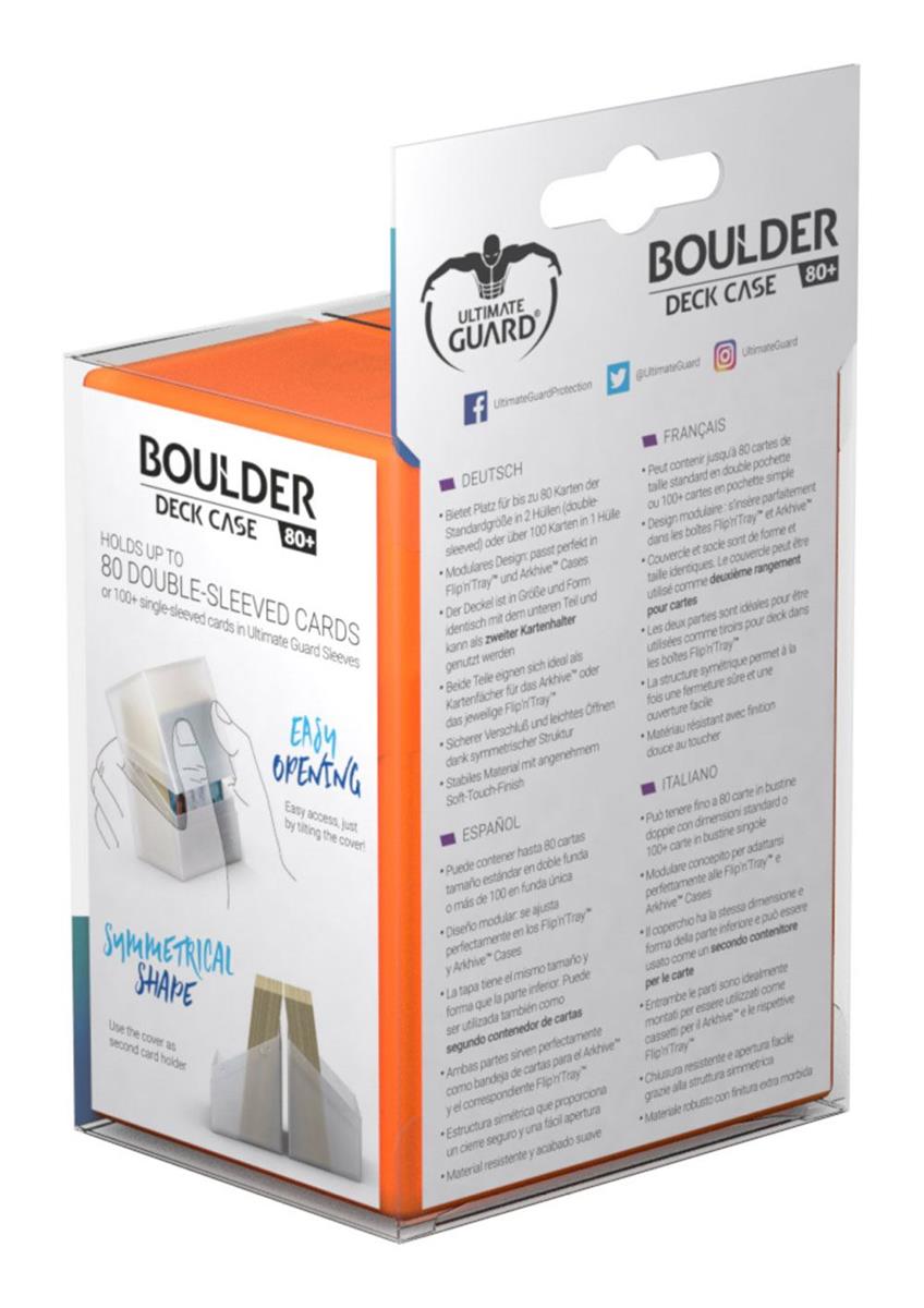 Ultimate Guard Boulder Deck Case 80+ Standard Size Poppy Topaz
