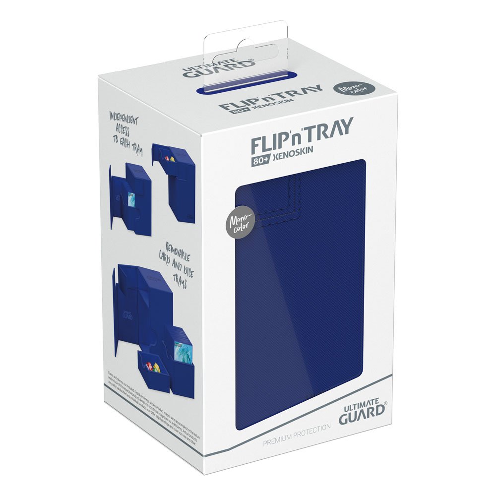 Ultimate Guard Flip`n`Tray 80+ XenoSkin Monocolor Blue