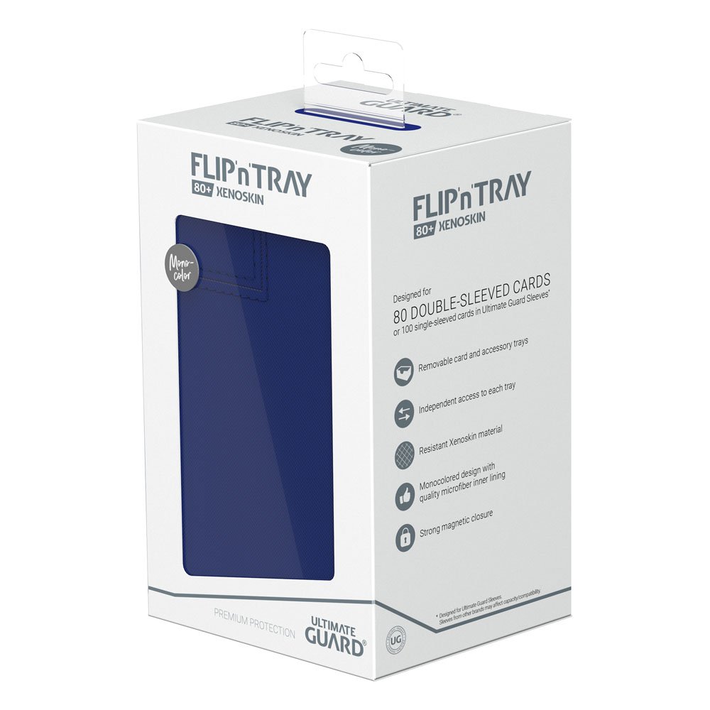 Ultimate Guard Flip`n`Tray 80+ XenoSkin Monocolor Blue