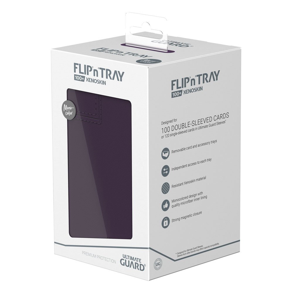 Ultimate Guard Flip`n`Tray 100+ XenoSkin Monocolor Purple