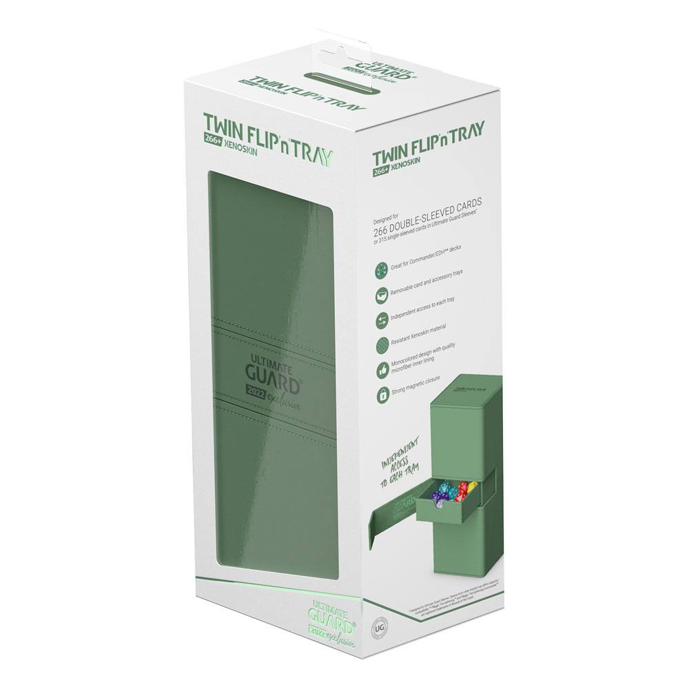 Ultimate Guard Twin Flip`n`Tray 266+ Xenoskin 2022 Exclusive Pastel Green