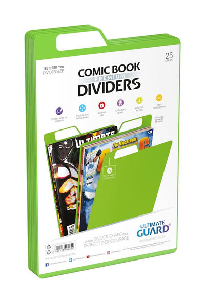 Ultimate Guard Premium Comic Book Dividers Grün (25)