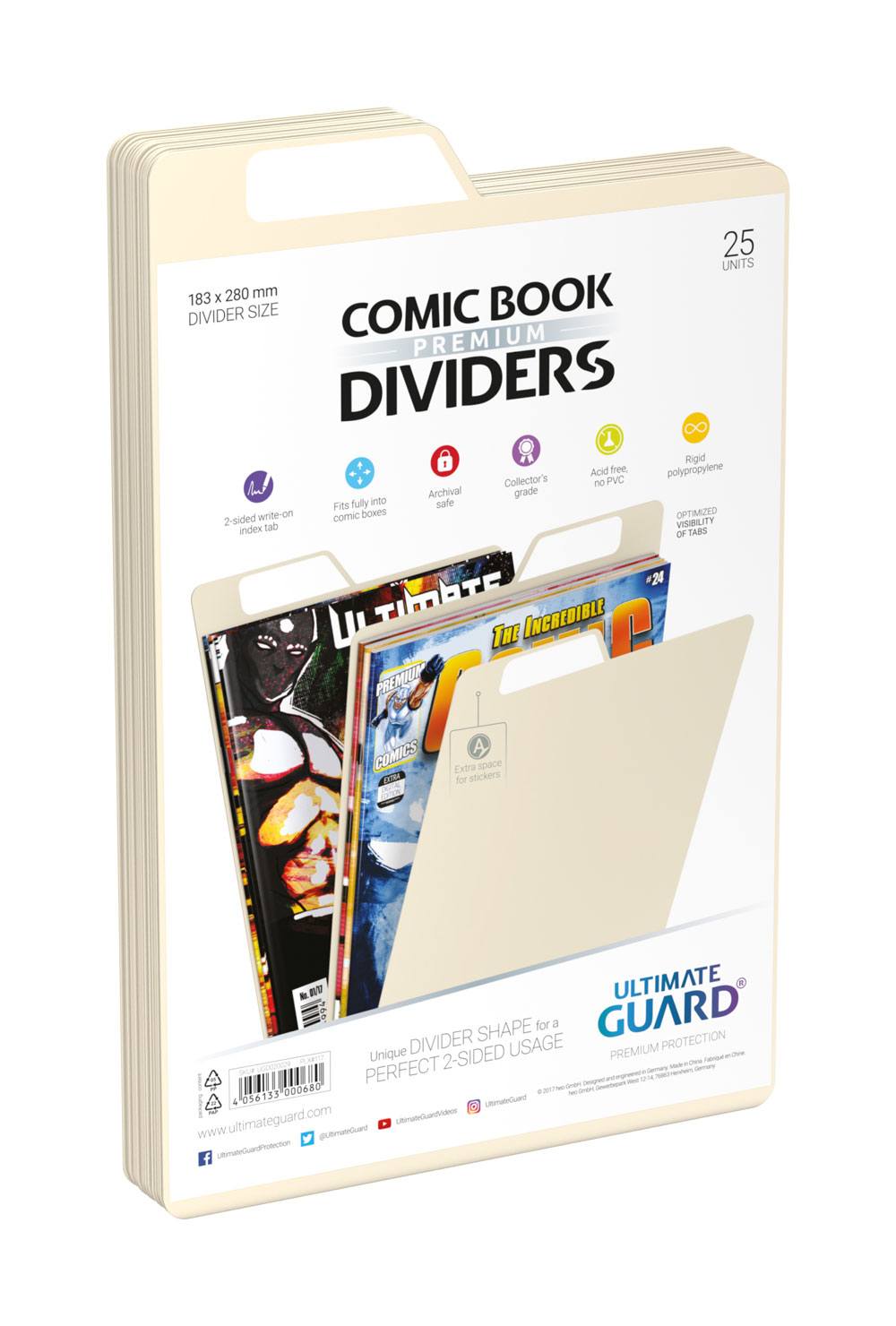Ultimate Guard Premium Comic Book Dividers Sand (25)