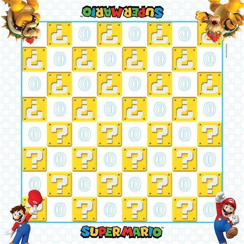 Super Mario Boardgame Checkers & Tic-Tac-Toe Mario vs. Bowser Collector's Game (EN)