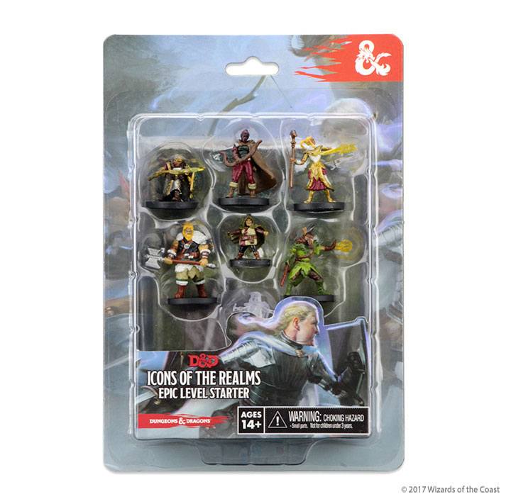 D&D Icons of the Realms Miniatures 7-Pack Epic Level Starter