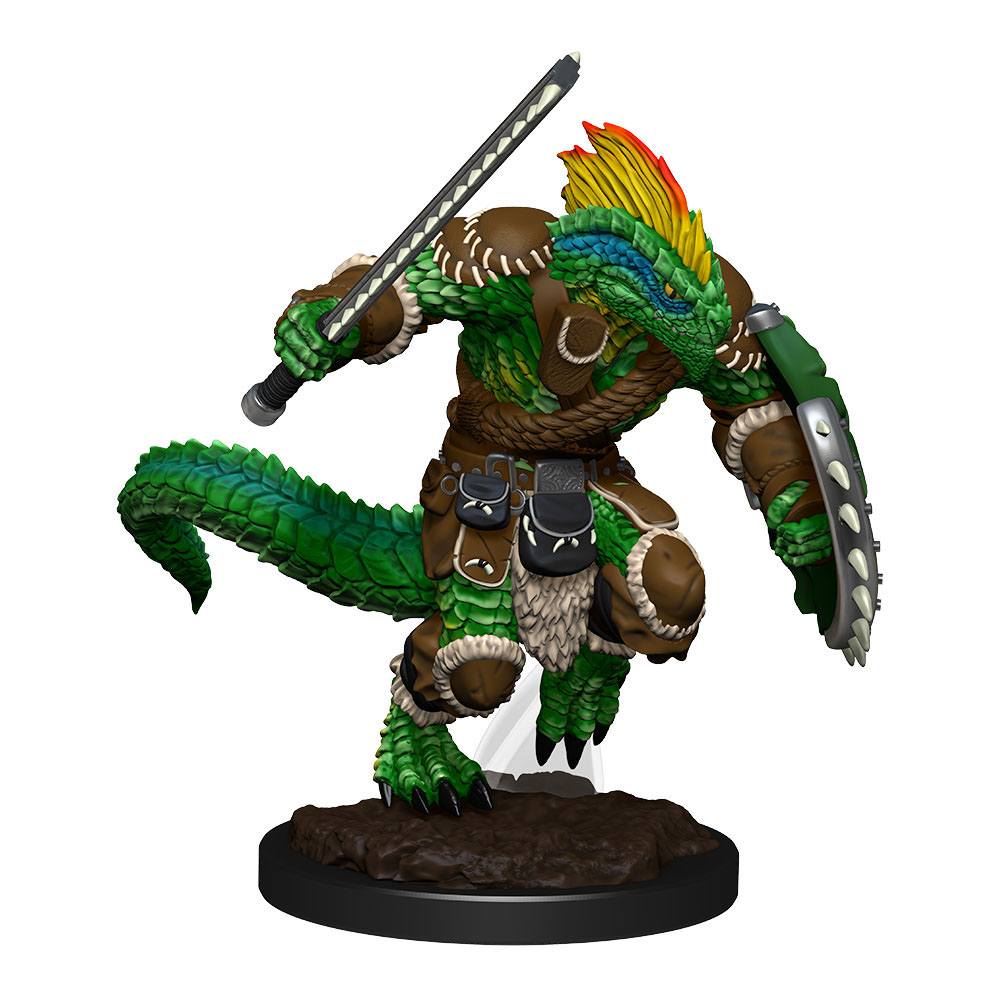 D&D Nolzur's Marvelous Miniatures Unpainted Miniatures Lizardfolk Barbarian & Cleric