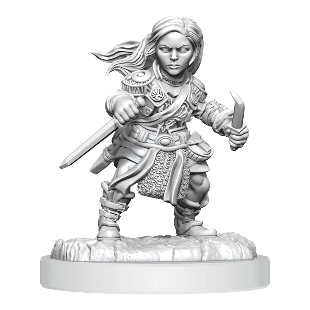 D&D Nolzur's Marvelous Miniatures Unpainted Miniatures 2-Pack Halfling Rogue Female