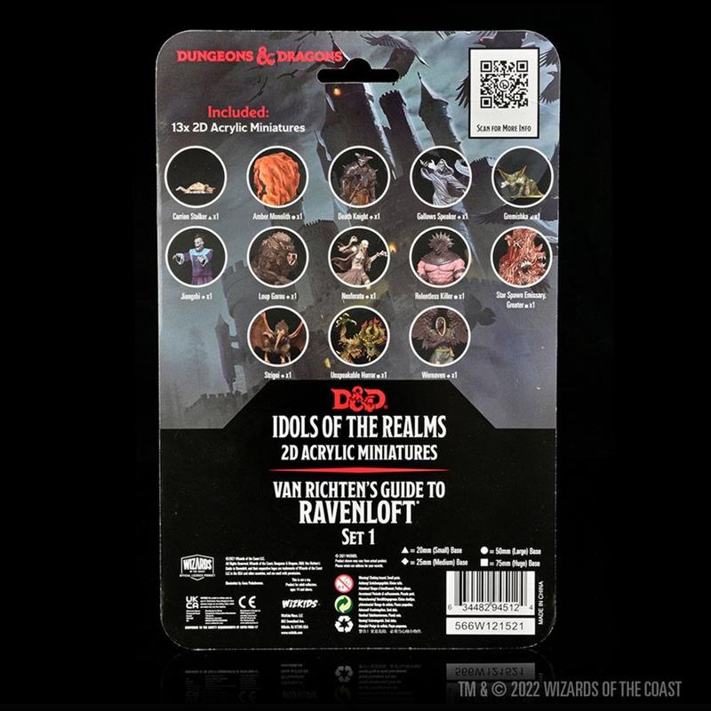 D&D Idols of the Realms 2D Miniatures: Van Richten's Guide to Ravenloft: 2D Set 1