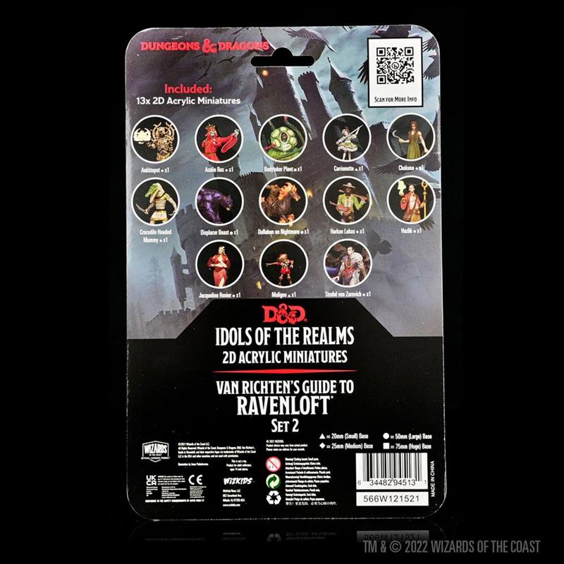 D&D Idols of the Realms 2D Miniatures: Van Richten's Guide to Ravenloft: 2D Set 2