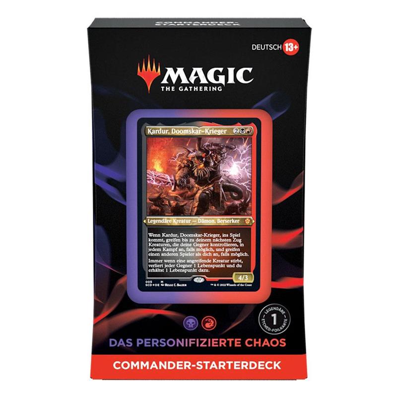 MTG - Commander-Starterdeck 2022 (DE) Das personifizierte Chaos (Schwarz-Rot)