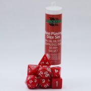 Blackfire Dice - 16mm Role Playing Dice Set - Red (7 Dice)