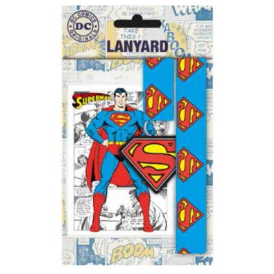 DC Comics Lanyard with Rubber Keychain Superman