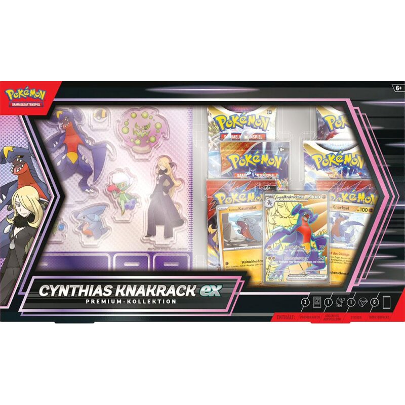 Pokémon Sammelkartenspiel Cynthias Knakrack EX Premium-Kollektion (DE)