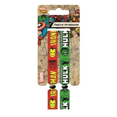 Marvel Comics Festival Wristband 2-Pack Iron Man & Hulk
