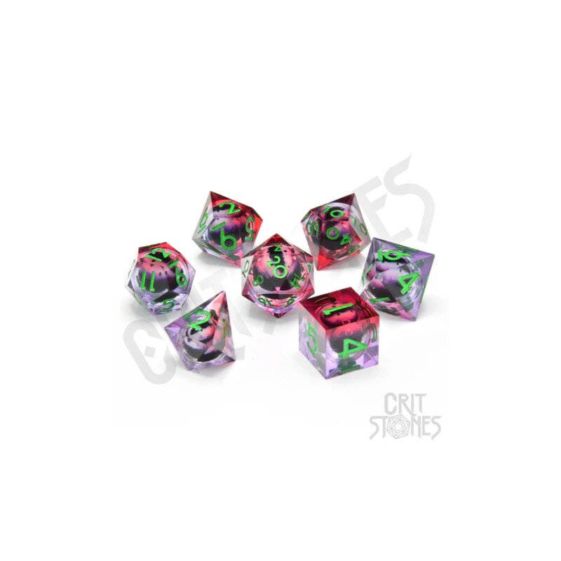 Poison Ivy Vision Floating Eye RPG Dice Set