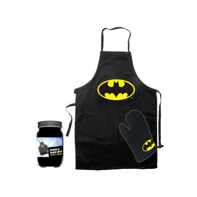 Batman Kochschürze mit Handschuh Logo