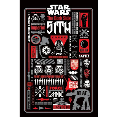 Poster - Dark Side Icongraphic 61 x 91 cm - STAR WARS