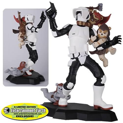 Statue - Scout Trooper Ewok Attack Animated Maquette EE...