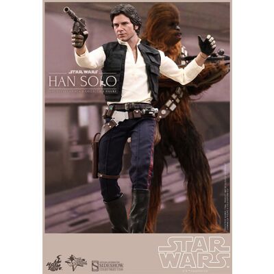 Action Figure 2-Pack Hot Toys - Han Solo & Chewbacca 1/6,...