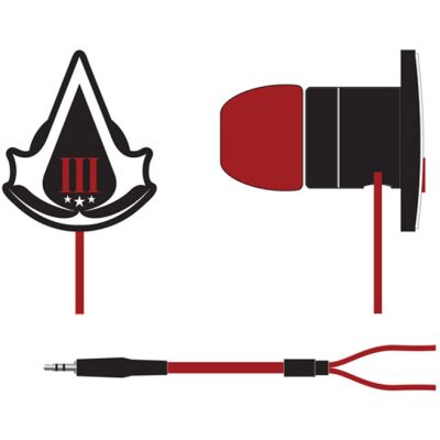 Earbuds - In-Ear, Red/Black - Assassins Creed III