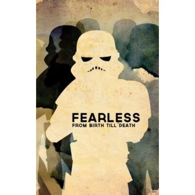 Sheet Metal Sign - Fearless Trooper, 56 x 45 cm - STAR WARS