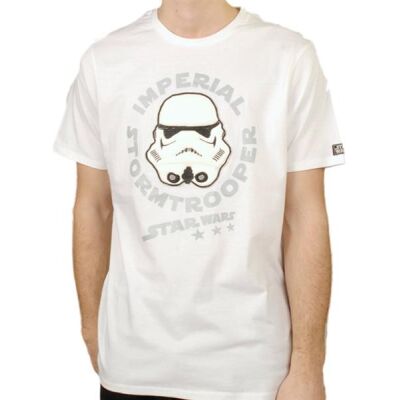 T-Shirt - Stormtrooper Leder, Weiß