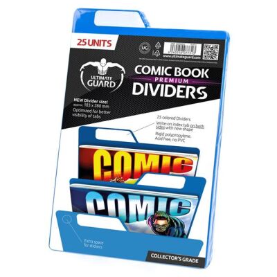 Ultimate Guard Premium Comic Book Dividers Blau (25)