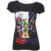 T-Shirt - Ocarina of Time Flag, Ladies - The Legend of Zelda