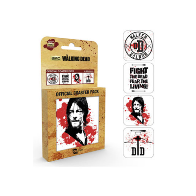 Walking Dead Untersetzer 4er Pack Daryl