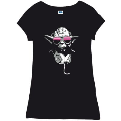 T-Shirt - Yoda Cool, Schwarz, Ladies