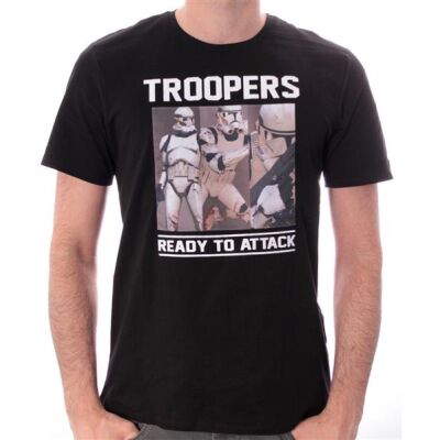 T-Shirt - Troopers Attack, Black