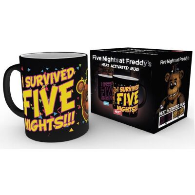 Five Nights at Freddys Heat Change Mug I Survived