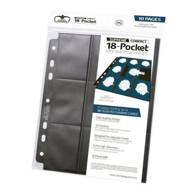 Ultimate Guard 18-Pocket Compact Pages Mini American...