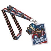 Marvel Comics POP! Lanyard with Rubber Keychain Captain...