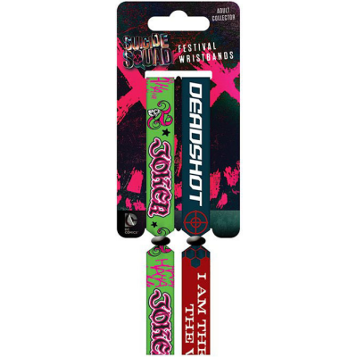 Suicide Squad Festival Armband Doppelpack Joker & Deadshot