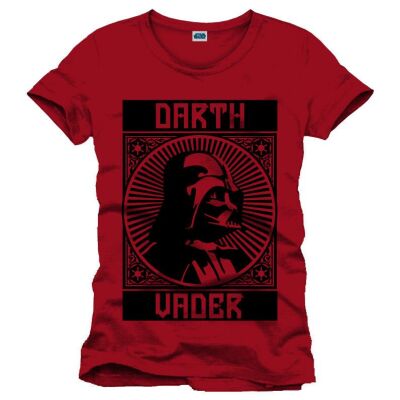 T-Shirt - Darth Vader Propaganda, Red
