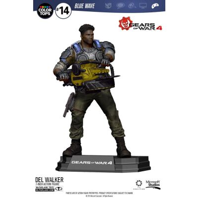 Gears of War 4 Color Tops Action Figure Delmont Del Walker 18 cm