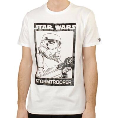T-Shirt - Stormtrooper Portrait, Weiß