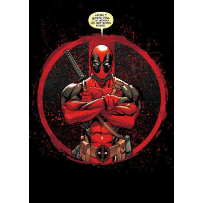 Marvel Comics Metall-Poster Deadpool Merc with a Mouth...