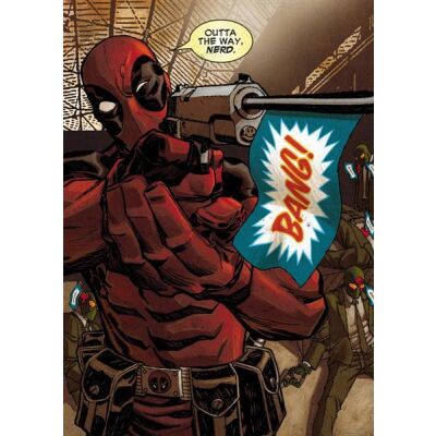 Marvel Comics Metall-Poster Deadpool Covers Outta The Way...