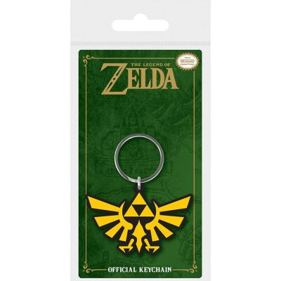 Legend of Zelda Gummi-Schlüsselanhänger Triforce 6 cm
