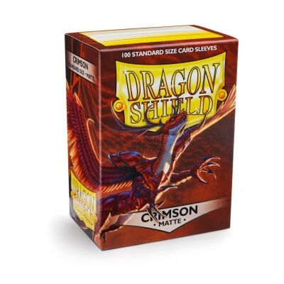 Dragon Shield Standard Sleeves - Matte Crimson (100 Sleeves)