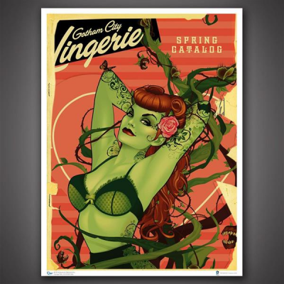 DC Comics Bombshells Kunstdruck Poison Ivy 46 x 61 cm