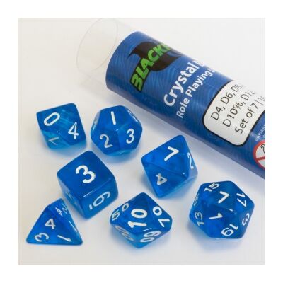 Blackfire Dice - 16mm Role Playing Dice Set - Crystal...